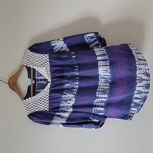 Calypso St Barth for Target Silk Tie Dye Blouse Size Small